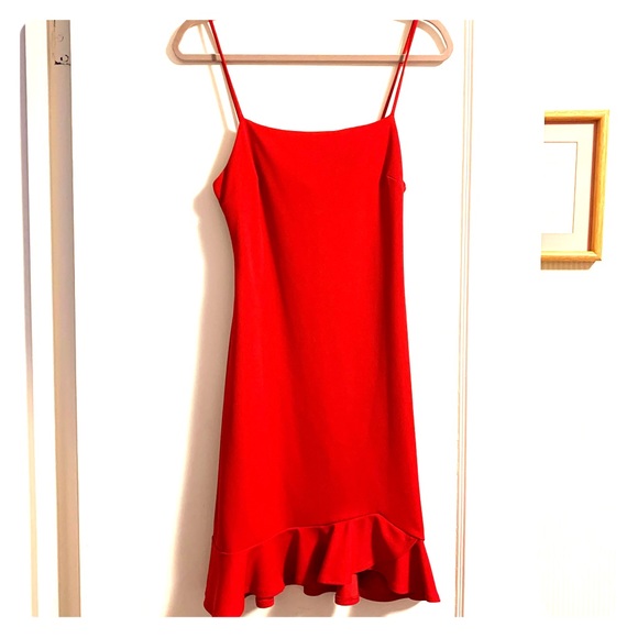 Sunset+Spring Ruffle Hem Dress - Picture 1 of 7